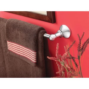 Vale 3-Piece Bath Hardware Set with 18 in. Towel Bar, Paper Holder, and Towel Ring in Chrome
