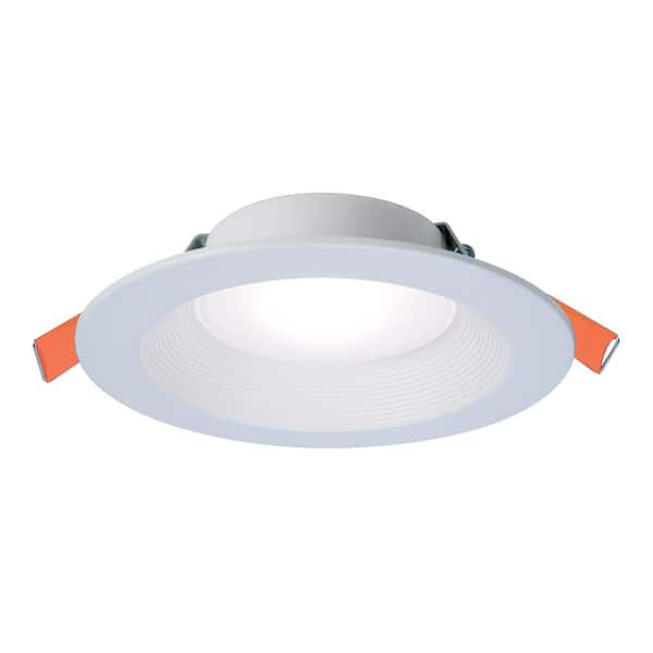 HALO RL 6 in. Selectable CCT Direct Mount Canless Recessed LED Downlight, 600-Lumens with D2W Option, Indoor, White