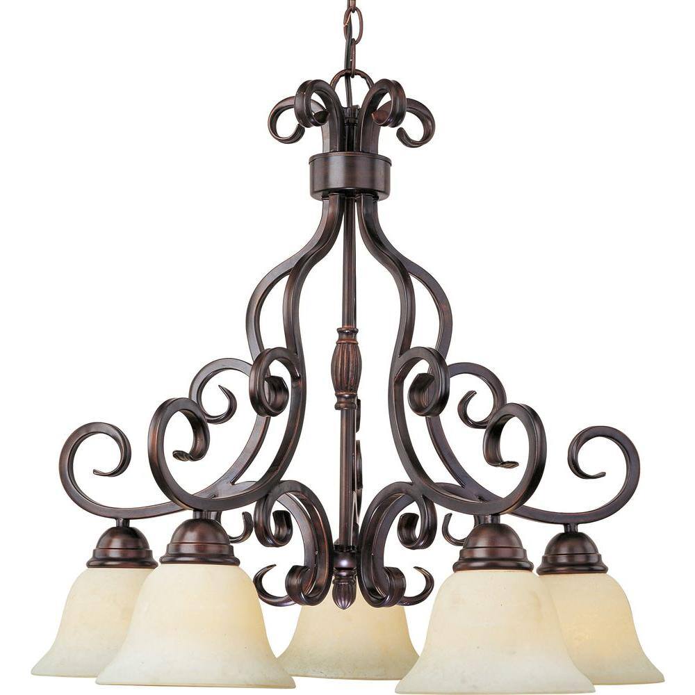 Maxim Lighting Manor 5-Light Oil-Rubbed Bronze Chandelier