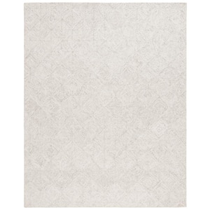 Martha Stewart Gray/Ivory 4 ft. x 6 ft. Concentric Marle Diamonds Area Rug