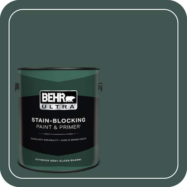 BEHR ULTRA 1 gal. Home Decorators Collection #HDC-CL-21A Dark Everglade Semi-Gloss Enamel Exterior Paint & Primer