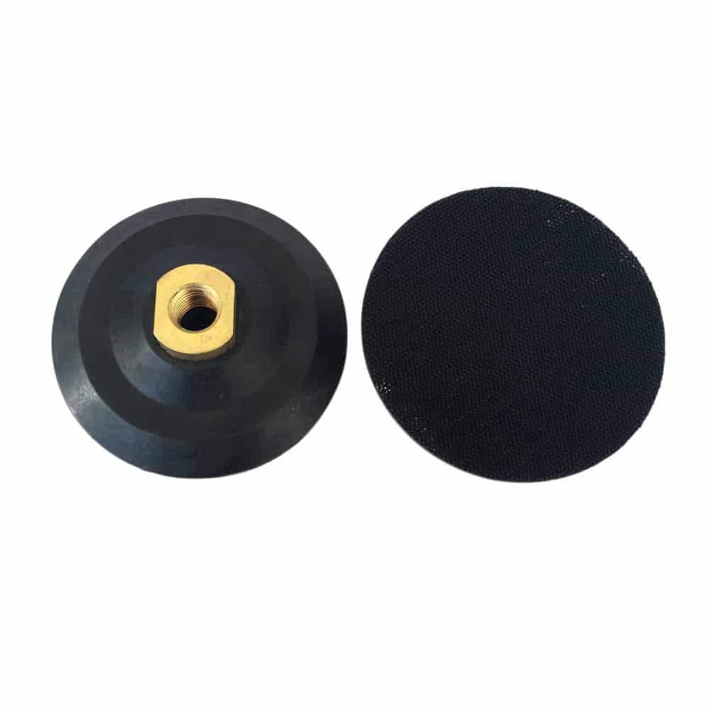 Rockmount Backing Pad EDiamondTools 5 in. Velcro Rubber Backing Pad for Polishing Pads R5BP ...