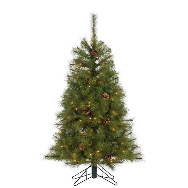 Sterling 4 ft. Hard Mixed Needle Charleston Artificial Christmas Tree with 150 Clear Lights
