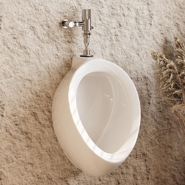 Round 0.125 GPF High-Efficiency Urinal with Top Spud in White