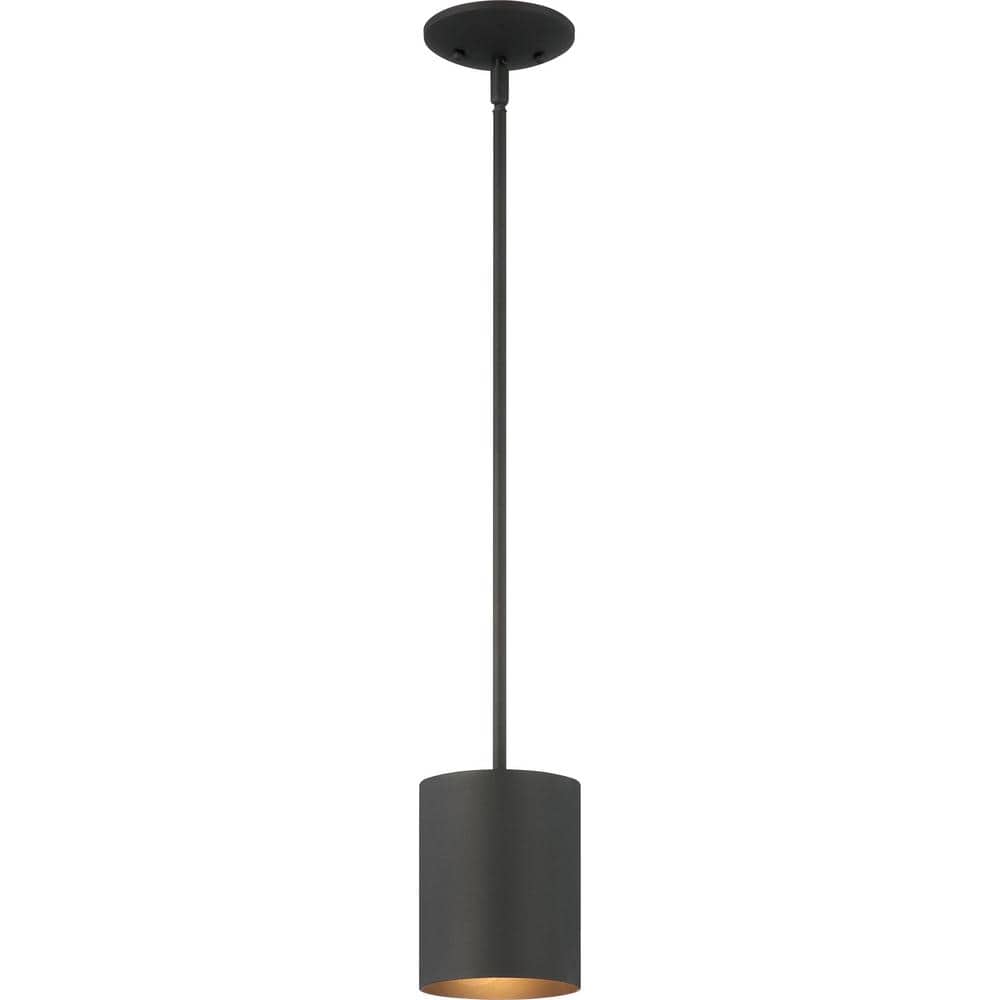 1-Light Black Indoor or Outdoor Mini Cylindrical Pendant Light price history on PriceWatchPro