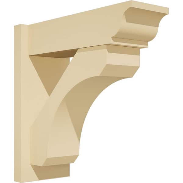 Ekena Millwork Legacy 7 in. W x 18 in. H x 18 in. D Signature Urethane Polyurethane Outlooker with Traditional Ends