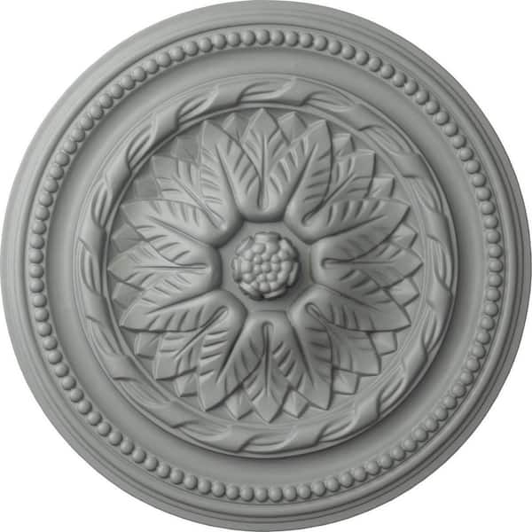 Ekena Millwork 16" x 2-1/4" Wigan Urethane Ceiling Medallion, Primed White