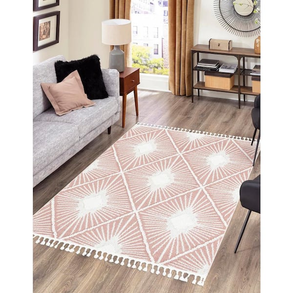 Boho Lilah Pink 10 ft. x 14 ft. 1 in. Area Rug
