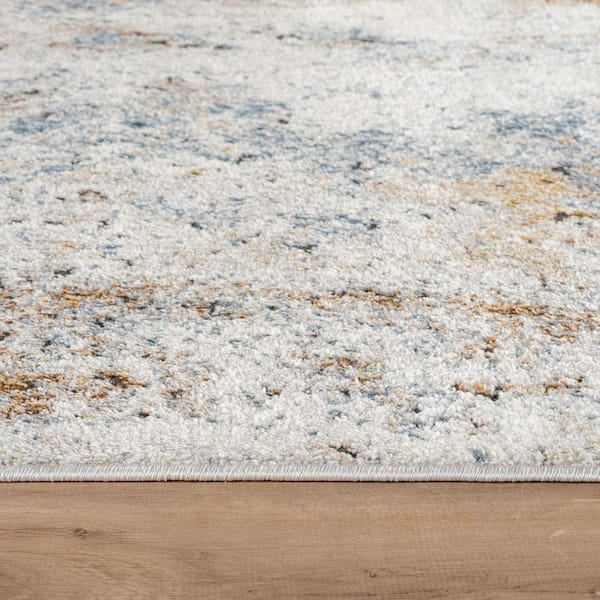 Blended Brushstroke Abstract 2 ft. 3 in. x 6 ft. Runner Multi Area Rug