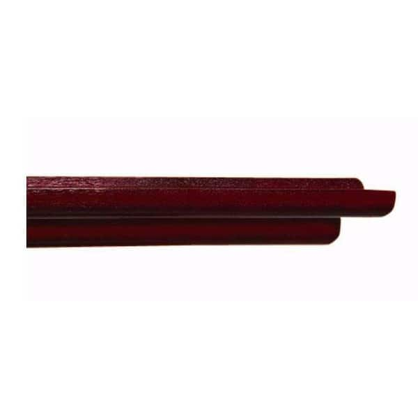 Unbranded Mantle 48 in. x 4.5 in. Dark Cherry Floating Shelf