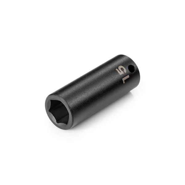 TEKTON 3/8 in. Drive x 15 mm Deep 6-Point Impact Socket