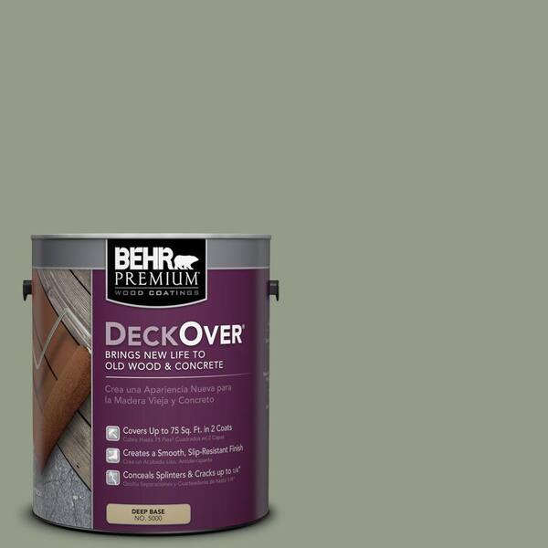 BEHR Premium DeckOver 1 gal. #SC-143 Harbor Gray Solid Color Exterior Wood and Concrete Coating