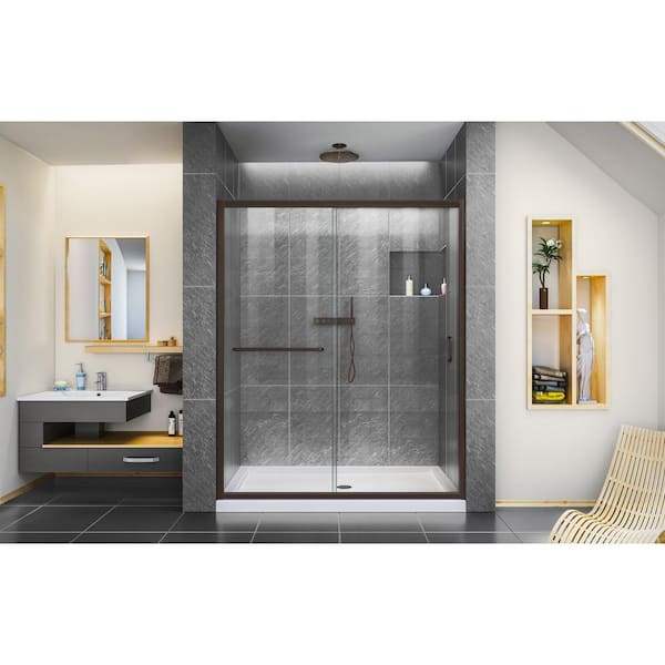 DreamLine Infinity-Z 56 in. - 60 in. W x 72 in. H Semi Frameless