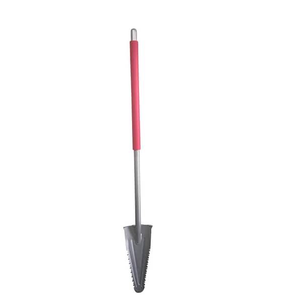 Root Assassin 60 in. Serrated Root Cutting Steel Garden Shovel, 42 in. Comfort Grip Straight Shaft Handle