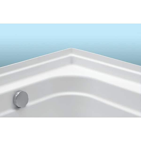 Vincenzo Q 66 in. Acrylic Right Drain Rectangular Alcove Whirlpool Bathtub in White