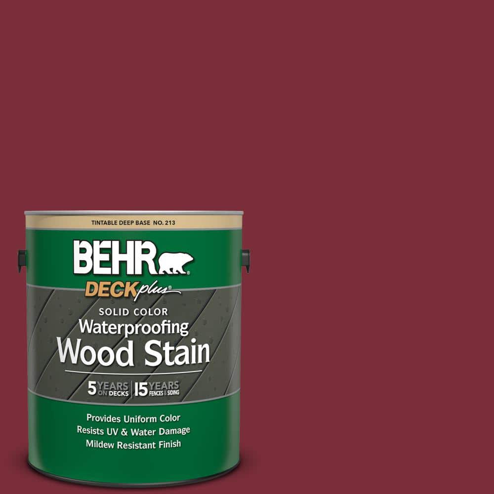 1 gal. #HDC-CL-11 January Garnet Solid Color Waterproofing Exterior Wood St