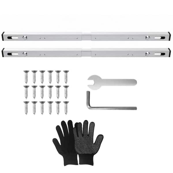 Adjustable Undermount Sink Support, Undermount Sink Brackets 2-Pack 2.3 in. H x 28 in. - 39.4 in. W x 2.3 in. D