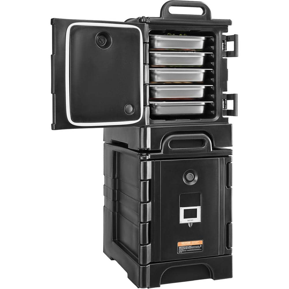Insulated 81 Qt Food Pan Carrier 2-Pack for Catering, Black Double-Buckle Food Box with Handles for Easy Transport price history on PriceWatchPro