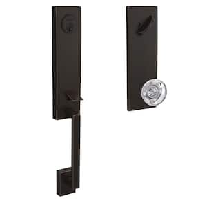Schlage Custom Camelot Satin Brass Single Cylinder Door Handleset with  Whitney Door Handle and Camelot Trim FC60 CAM 608 WIT CAM - The Home Depot