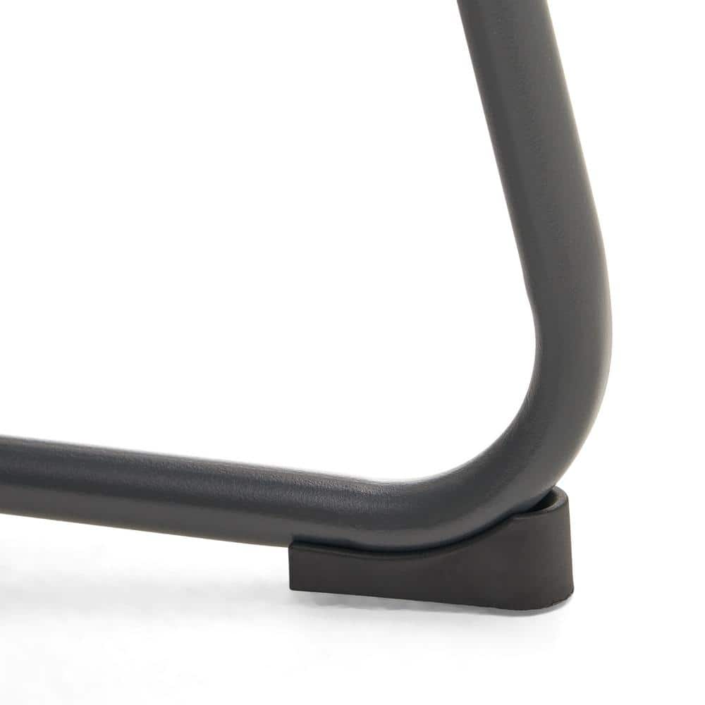 Black and Gray Steel Frame 2-Person Outdoor Chat Set