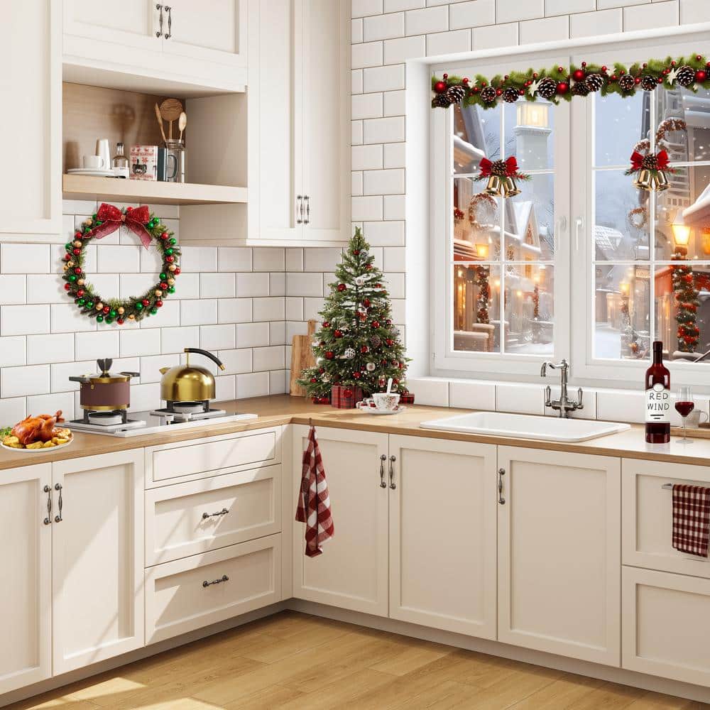 White Fireclay 27 in. Single Bowl Farmhouse Drop-in Sink