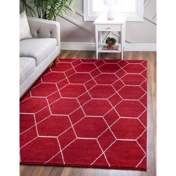 A2Z Rug Modern Trendy Geometric Trellis Living Room Area Rugs Runners Carpets 
