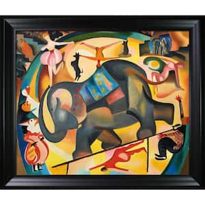 The Elephant by Alice Bailly Black Matte Framed Animal Oil Painting Art Print 25 in. x 29 in.