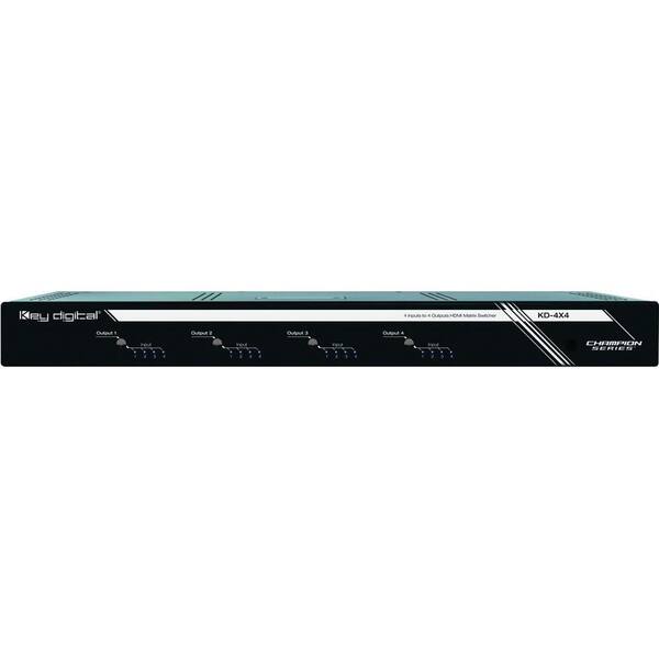 Key Digital Key 4 In 4 Out HDMI Matrix Switcher-DISCONTINUED