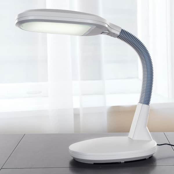 OttLite SlimLine 16.06 in. White Task Lamp 31700R - The Home Depot