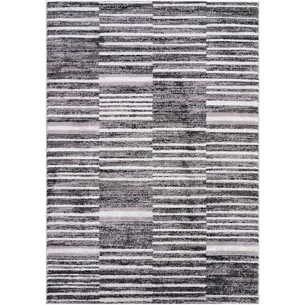 Andorra Plus Medium Grey 2 ft. x 3 ft. Modern Indoor Area Rug