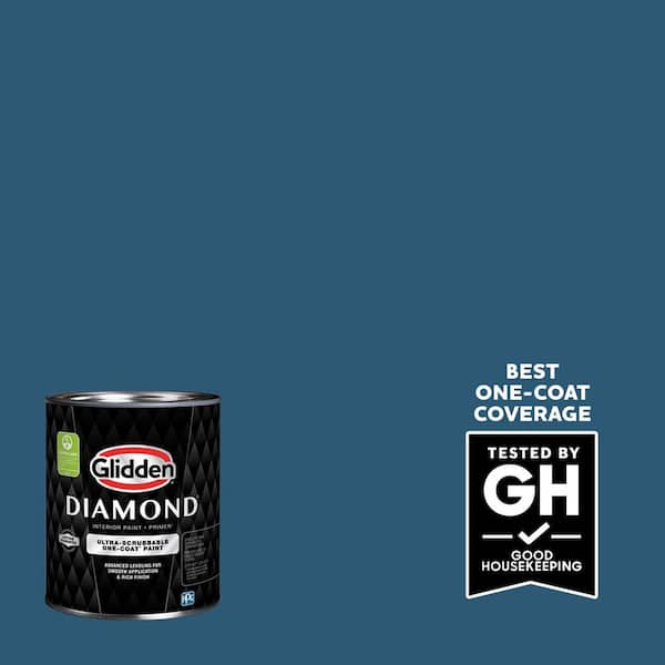 Glidden Diamond 1 qt. PPG1156-6 Mountain Lake Semi-Gloss Interior Paint with Primer