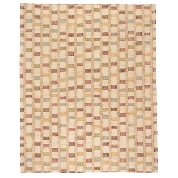 Mosaic Handwoven Jute Multi 8 ft. x 10 ft. Indoor Area Rug