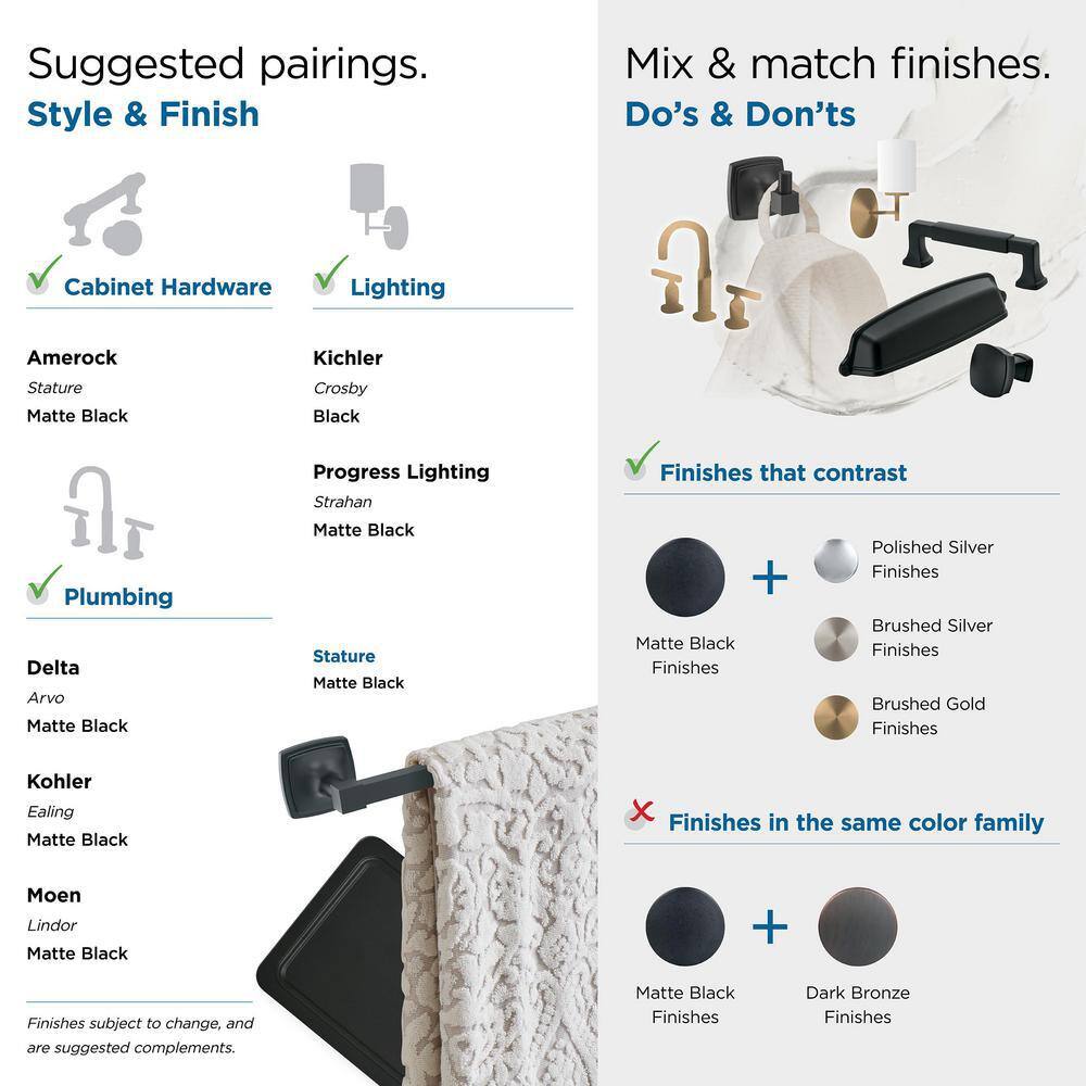 Matte Black Single Post Wall Mount Toilet Paper Holder