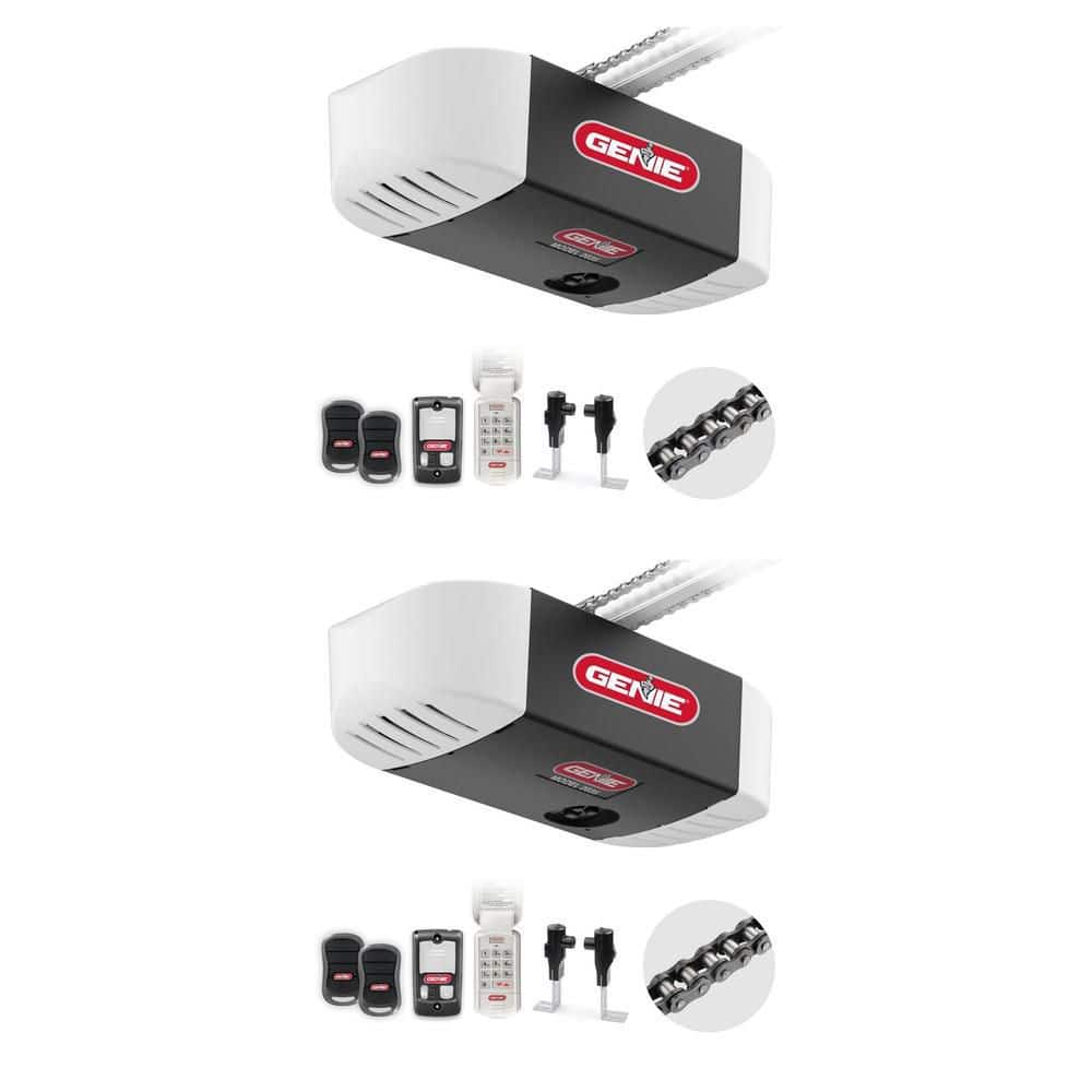Genie Chain Drive 550 1/2 HPc Garage Door Opener 2-Pack with