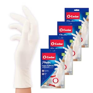 Playtex 1-Size Fits Most White Latex Multi-Purpose Gloves (10-Pairs)(4-Pack)
