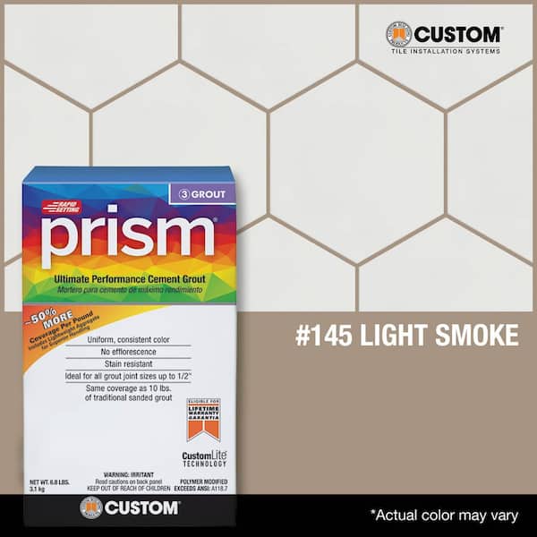 Prism #145 Light Smoke 17 lb. Ultimate Performance Grout