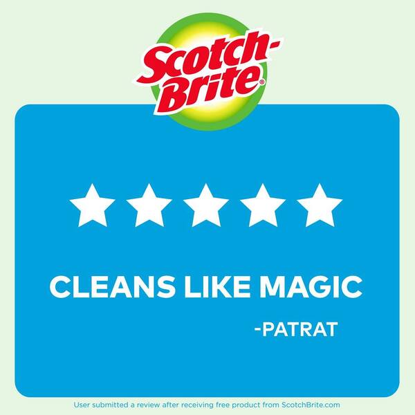 Scotch-Brite Non-Scratch SCRUB SPONGES 3 ct Multi-Purpose Reusable MP-3-8-D NEW