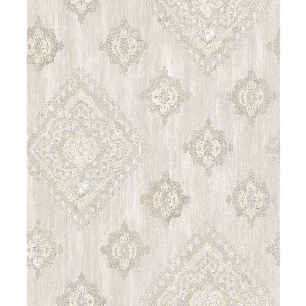 Leana Yellow Medallion Vinyl Strippable Roll (Covers 57.8 sq. ft.)