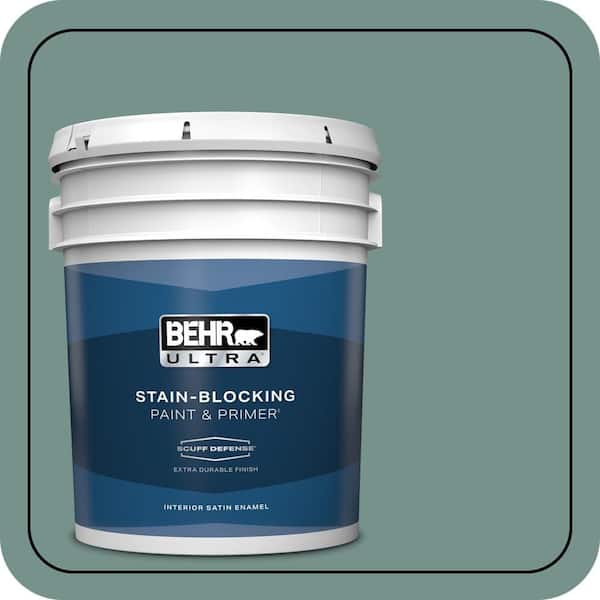 BEHR ULTRA 5 gal. #S430-5 Longmeadow Extra Durable Satin Enamel Interior Paint & Primer