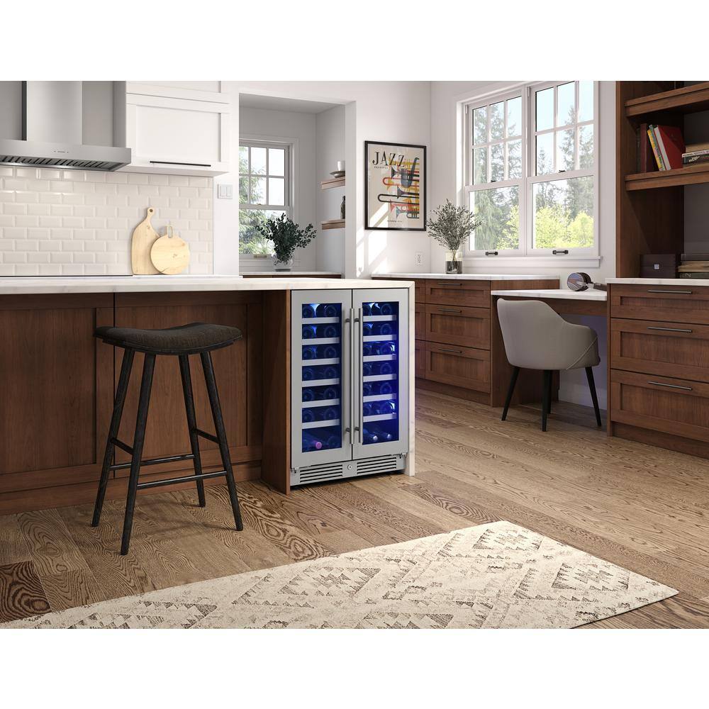 Zephyr Presrv 24" Stainless Steel Dual Zone Wine Cooler