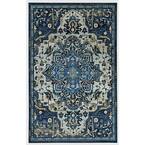 Emiko Denim 4 ft. x 6 ft. Ornamental Area Rug