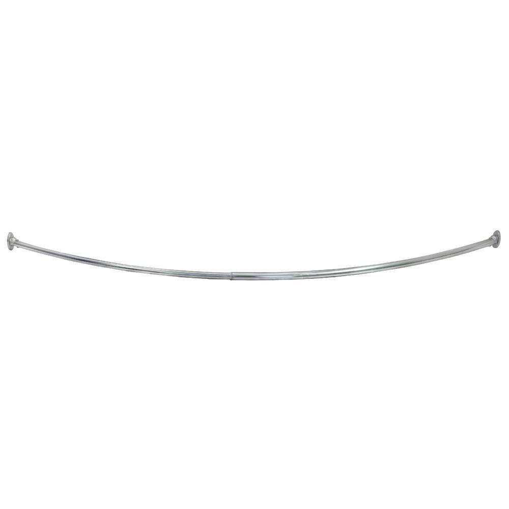 Design House 72 in. Curved Shower Rod in Polished Chrome 558486 The Home Depot