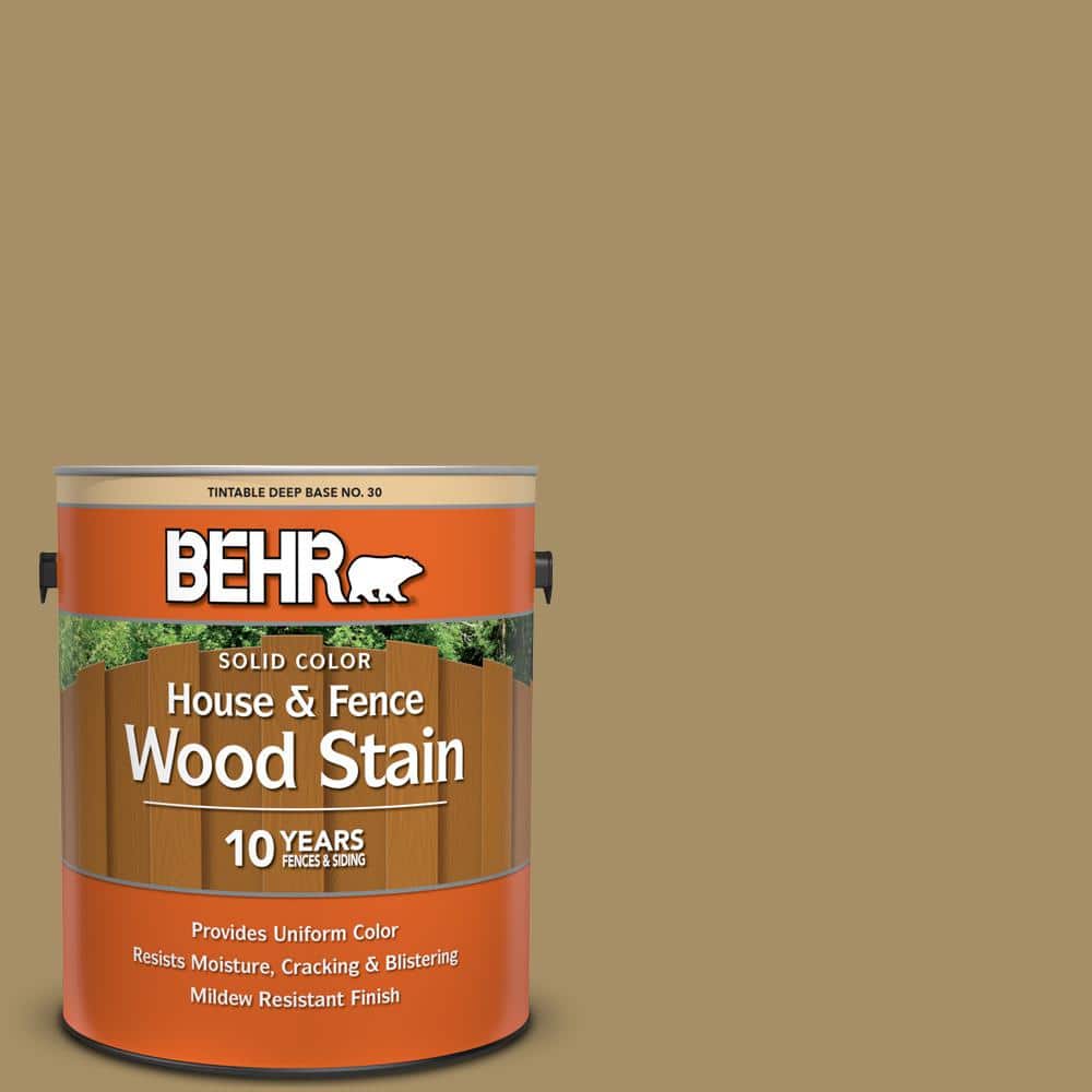 1 gal. #350F-6 Fossil Butte Solid Color House and Fence Exterior Wood Stain