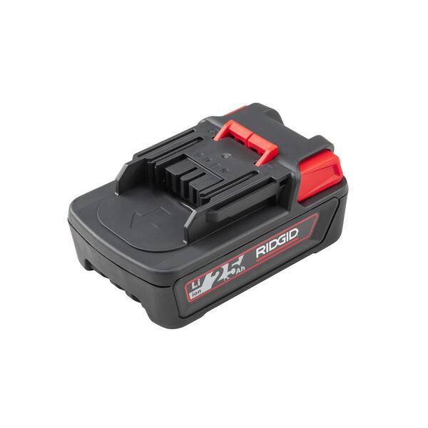 RIDGID 12-Volt 2.5 Amp Advanced Lithium-Ion Rechargeable Battery