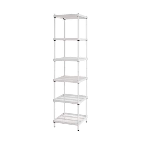 Design Ideas Meshworks White 6 Tier, Wire Shelving Decorating Ideas