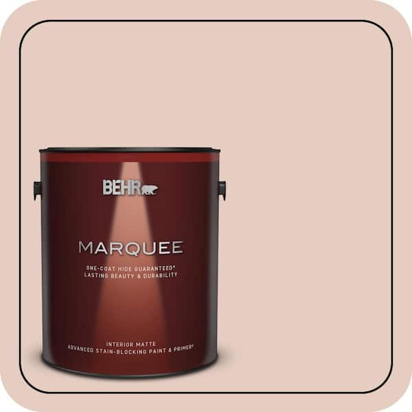 BEHR MARQUEE 1 gal. #T17-05 Life is a Peach Matte Interior Paint & Primer