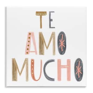 I Love You So Much Playful by SD Graphics Studio Unframed Wall Plaque Typography Graphic Art Print 12 in. x 12 in.