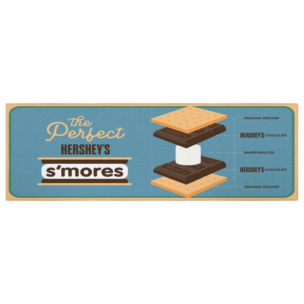 Ottomanson Blue 2 ft. x 5 ft. For for Hallway Bedroom Man Cave Kitchen