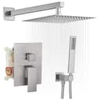 BWE 2-Spray Patterns With 2.5 GPM 12 In. Showerhead Wall Mounted Dual ...