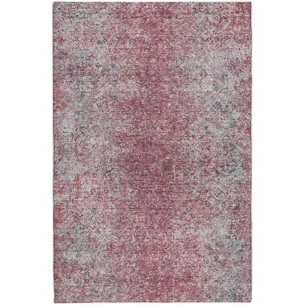 Dream Shag Premium Machine Washable Abstract ADS840 Merlot 10 ft. x 14 ft. Area Rug